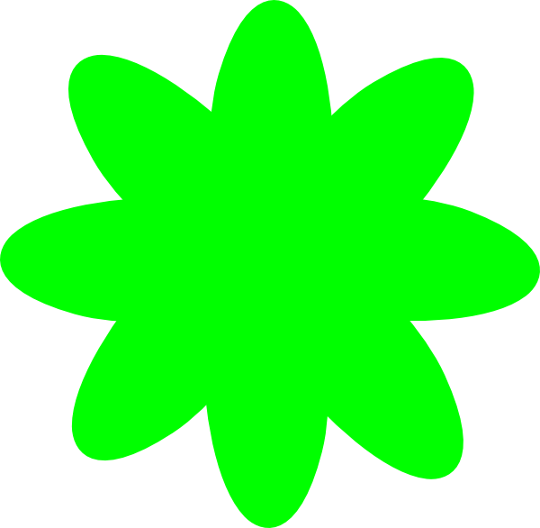Green flower at clker. Lime clipart clip art