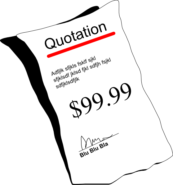 label clipart quote box