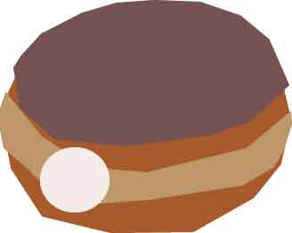 By jandersonart on deviantart. Doughnut clipart cream filled donut