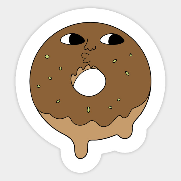 Soulful meditation . Doughnut clipart donut man