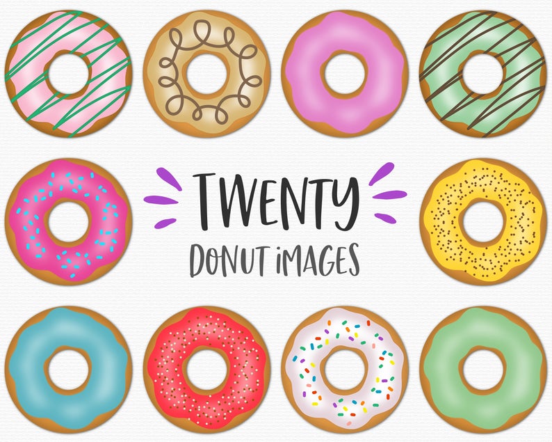 doughnut clipart printable