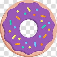doughnut clipart purple