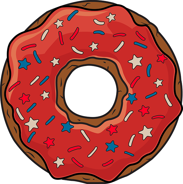 I donuts on behance. Doughnut clipart sugar donut