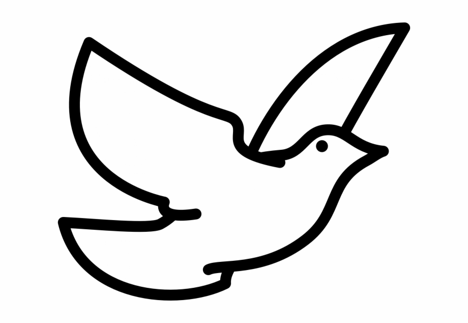 With cross png black. Dove clipart bible