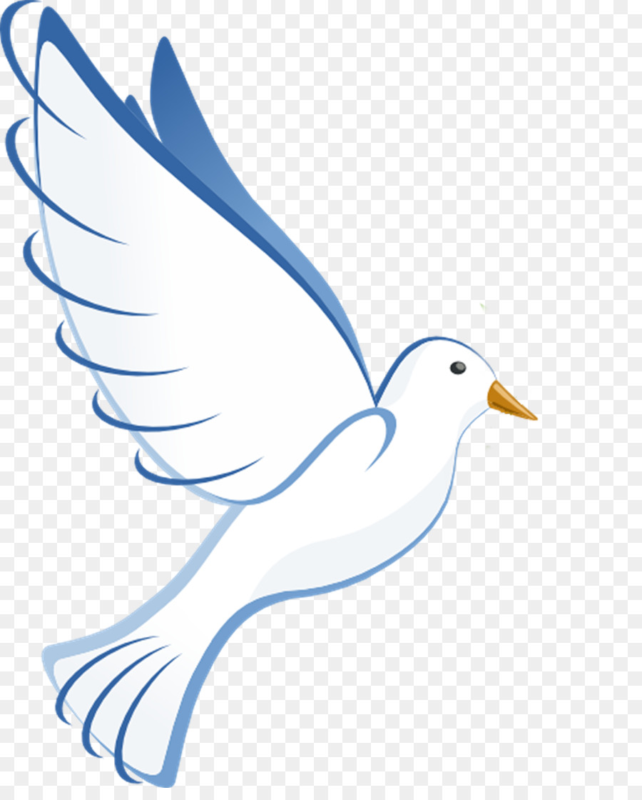 Bird line art white. Doves clipart funeral