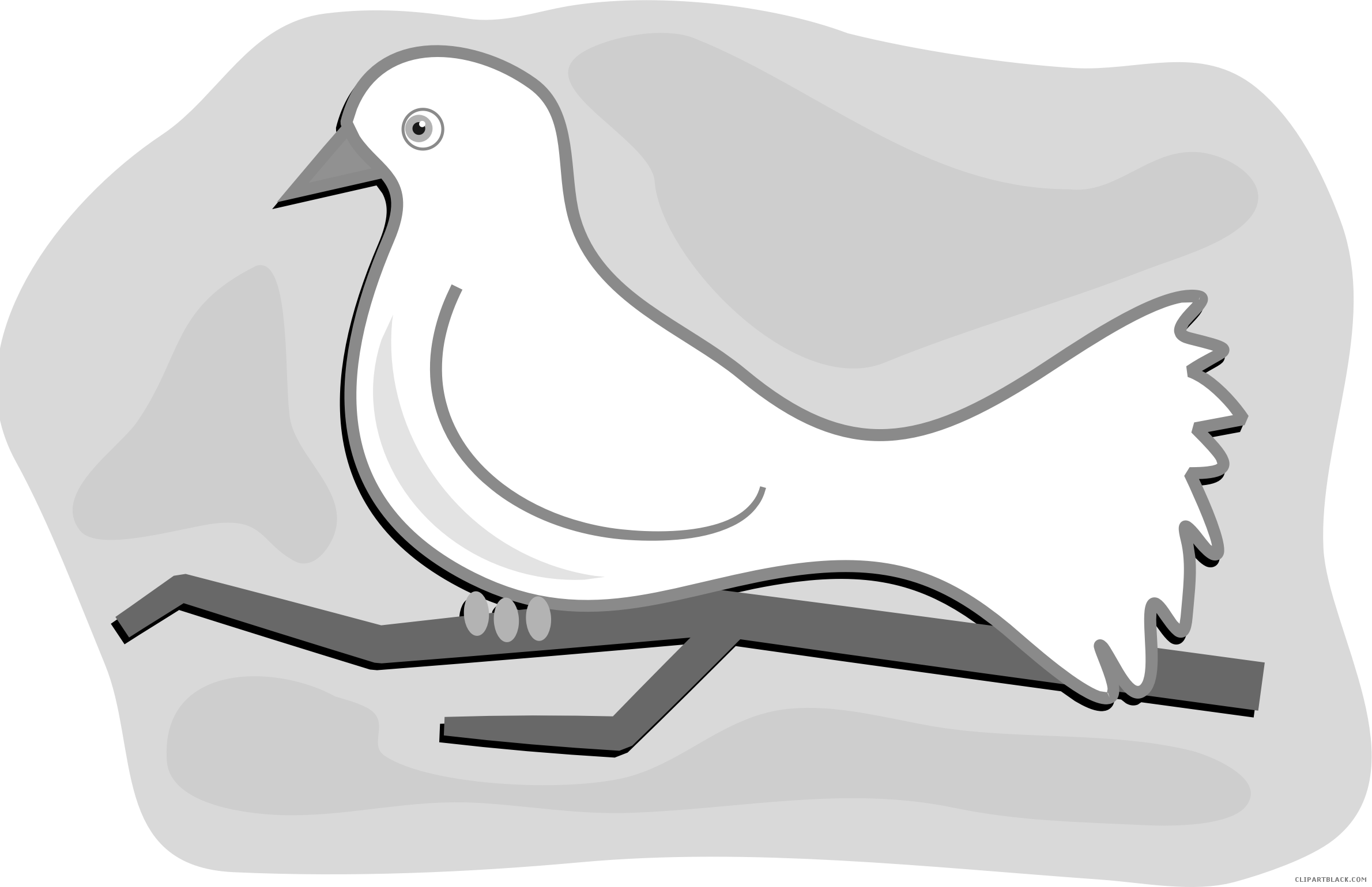 Dove clipart black and white. Clipartblack com animal free