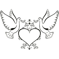 Wedding doves free download. Dove clipart bridal