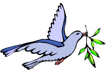 doves clipart colorful