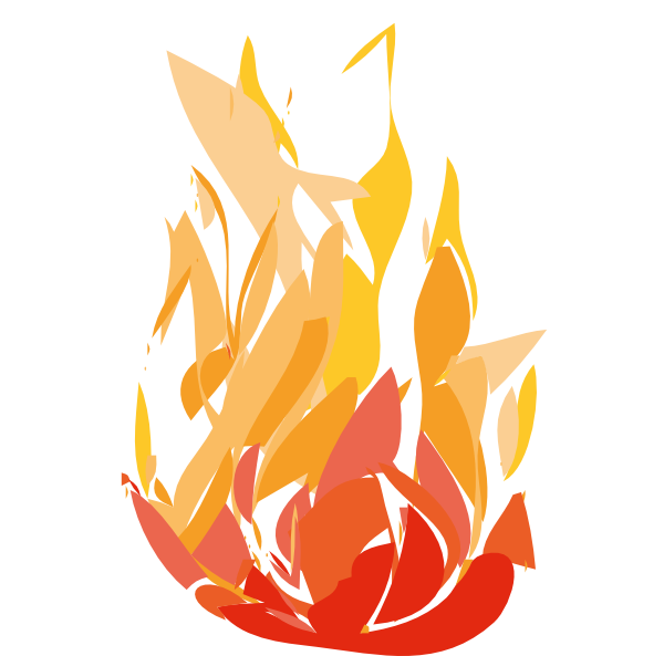 dove clipart flame