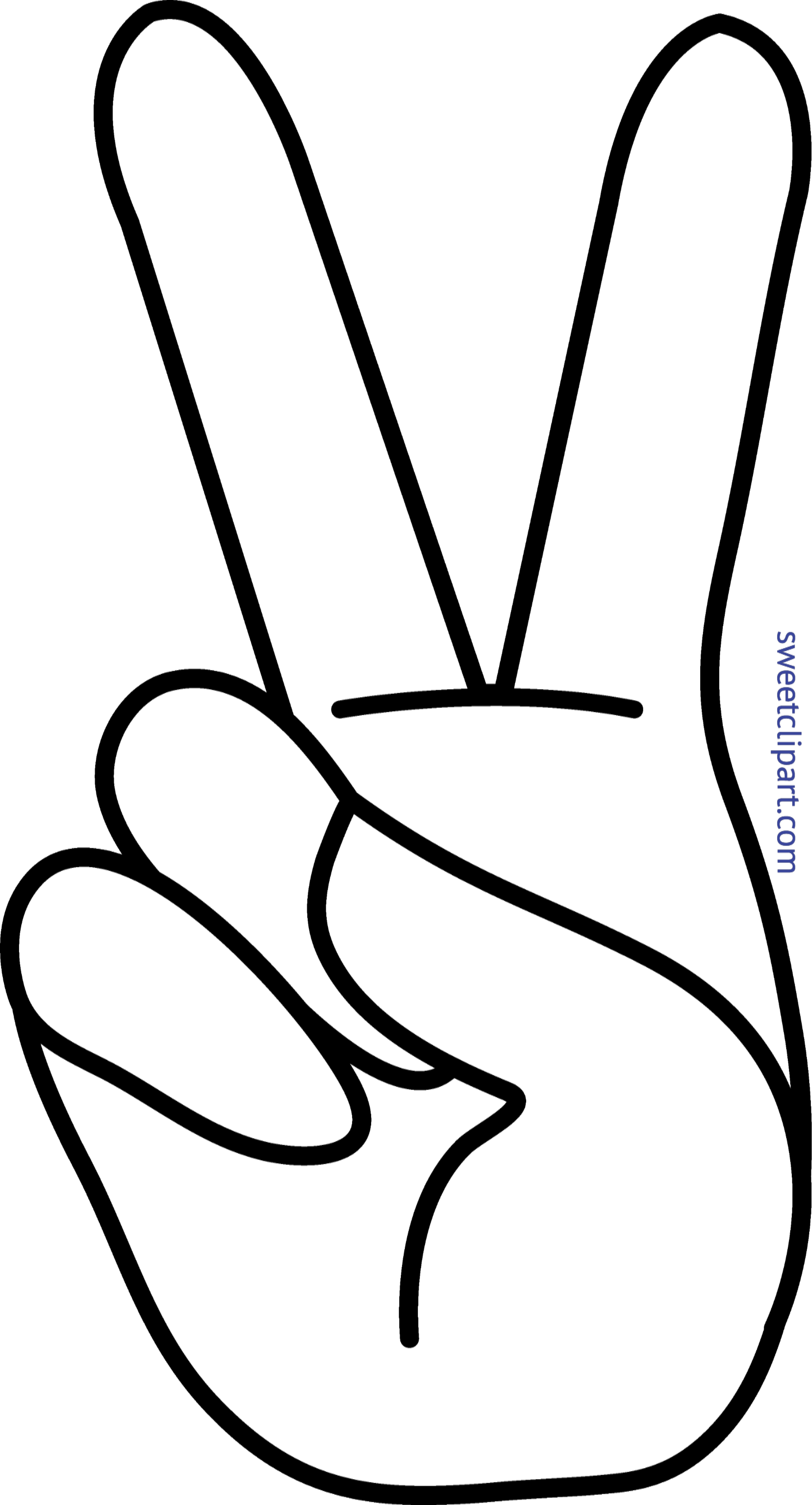 peace clipart hand gesture