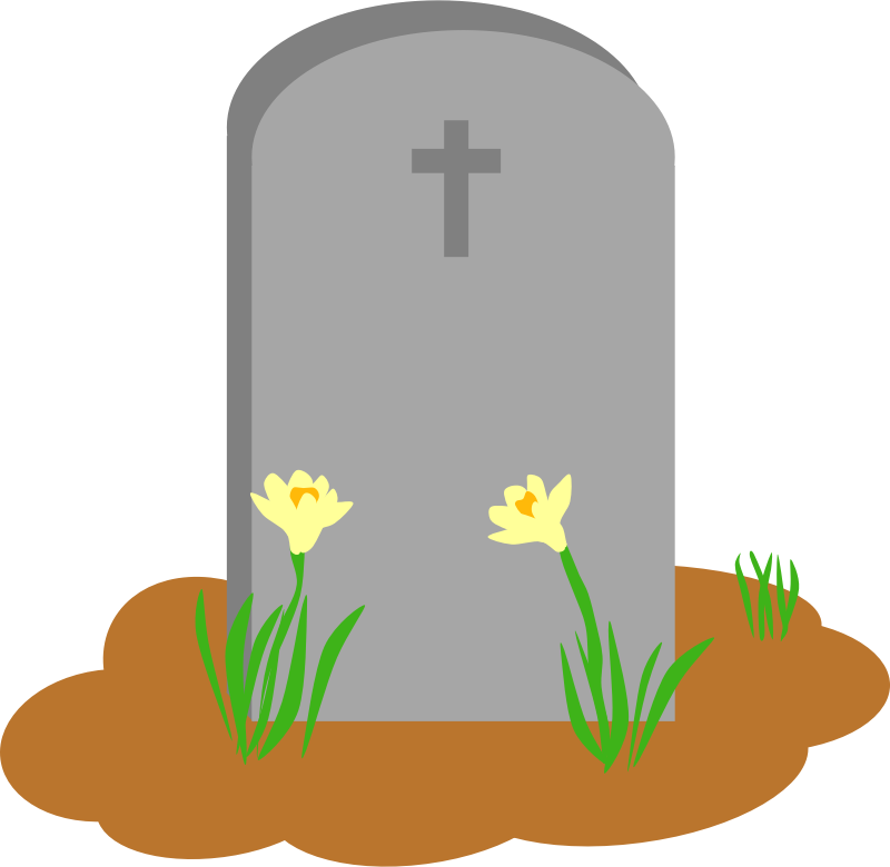 gravestone clipart zombie