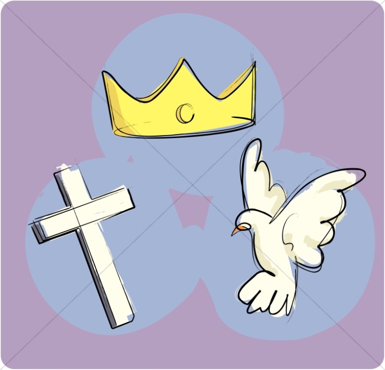 dove clipart holy trinity