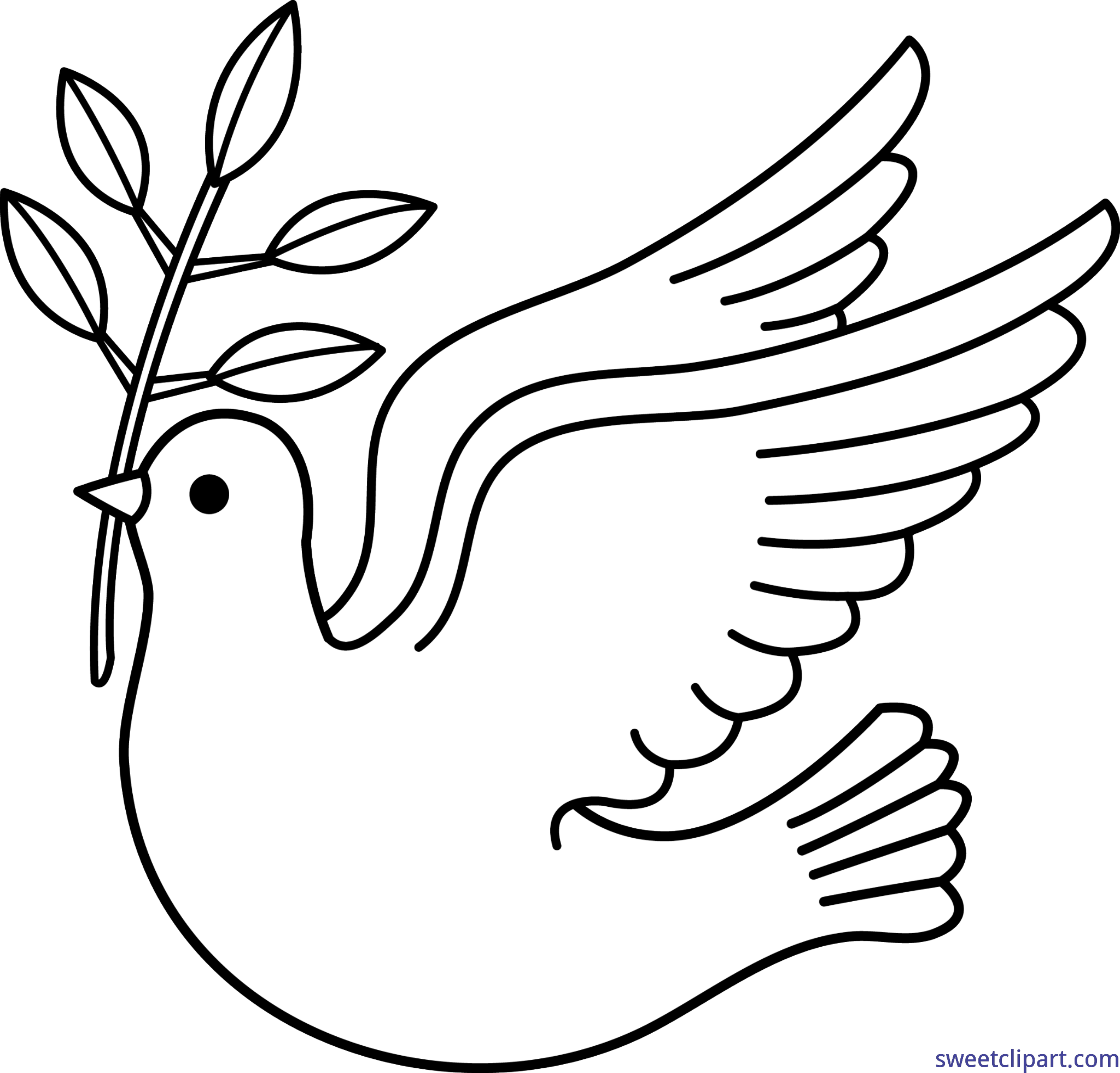 Doves clipart lineart. Peace dove clip art