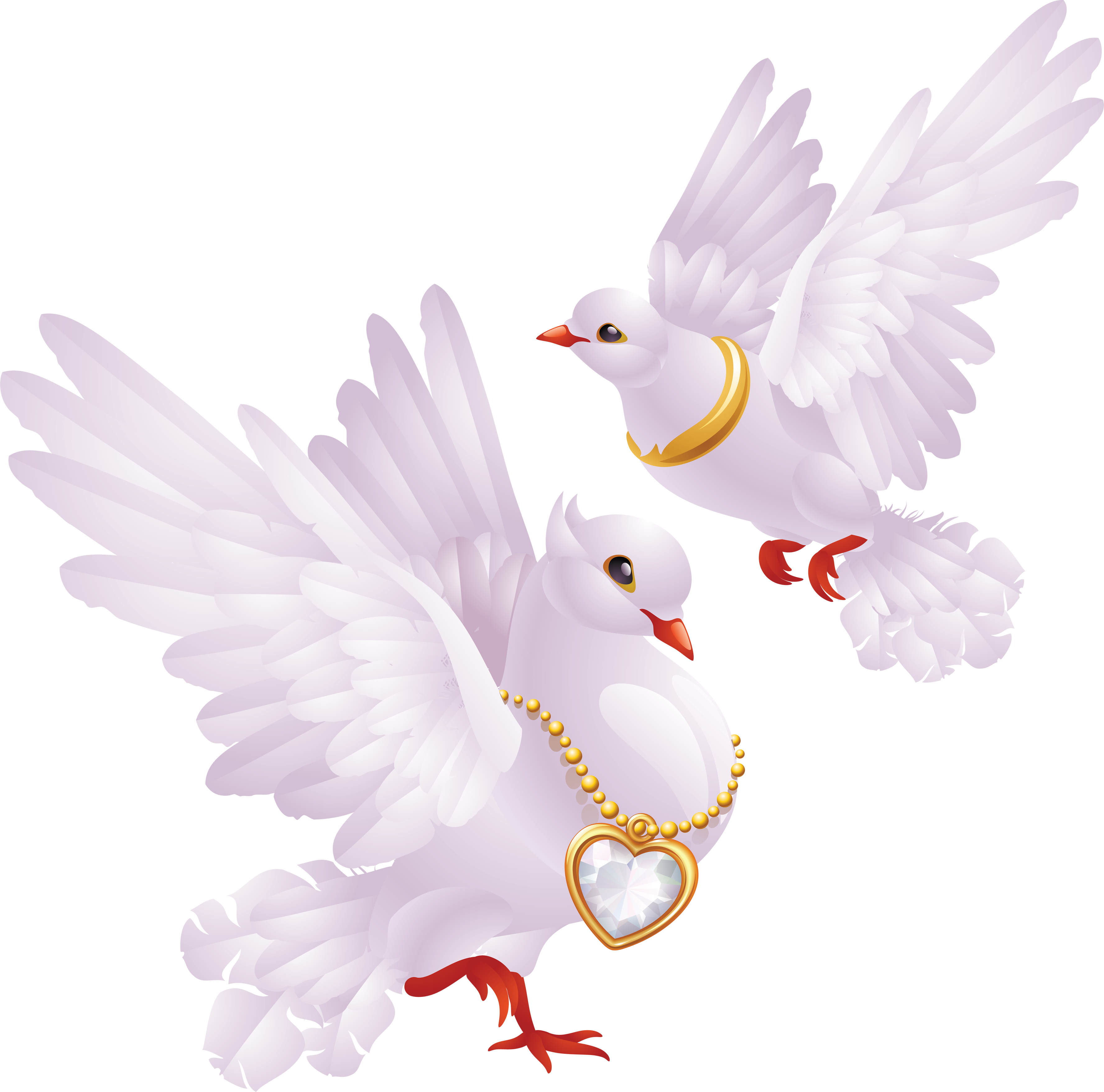 Pigeon clipart pigeon peace. Love doves with gold