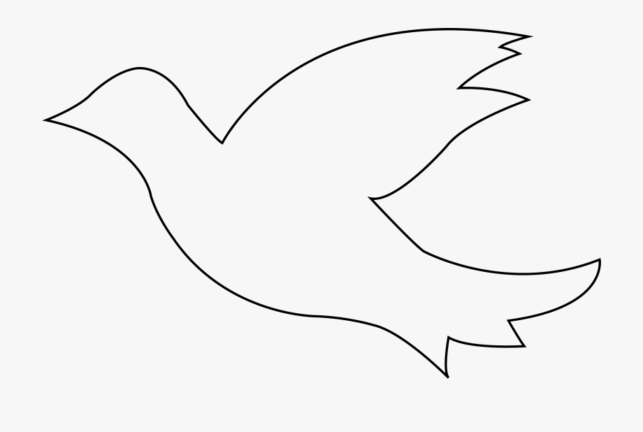 Dove clipart outline, Dove outline Transparent FREE for download on