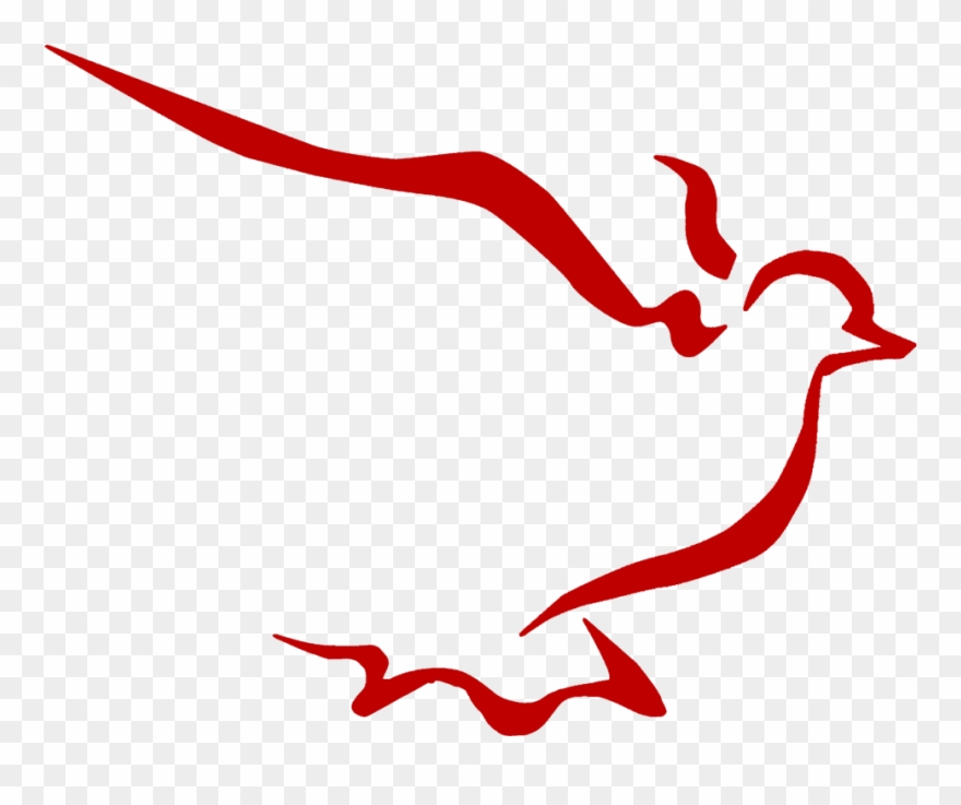 doves clipart red