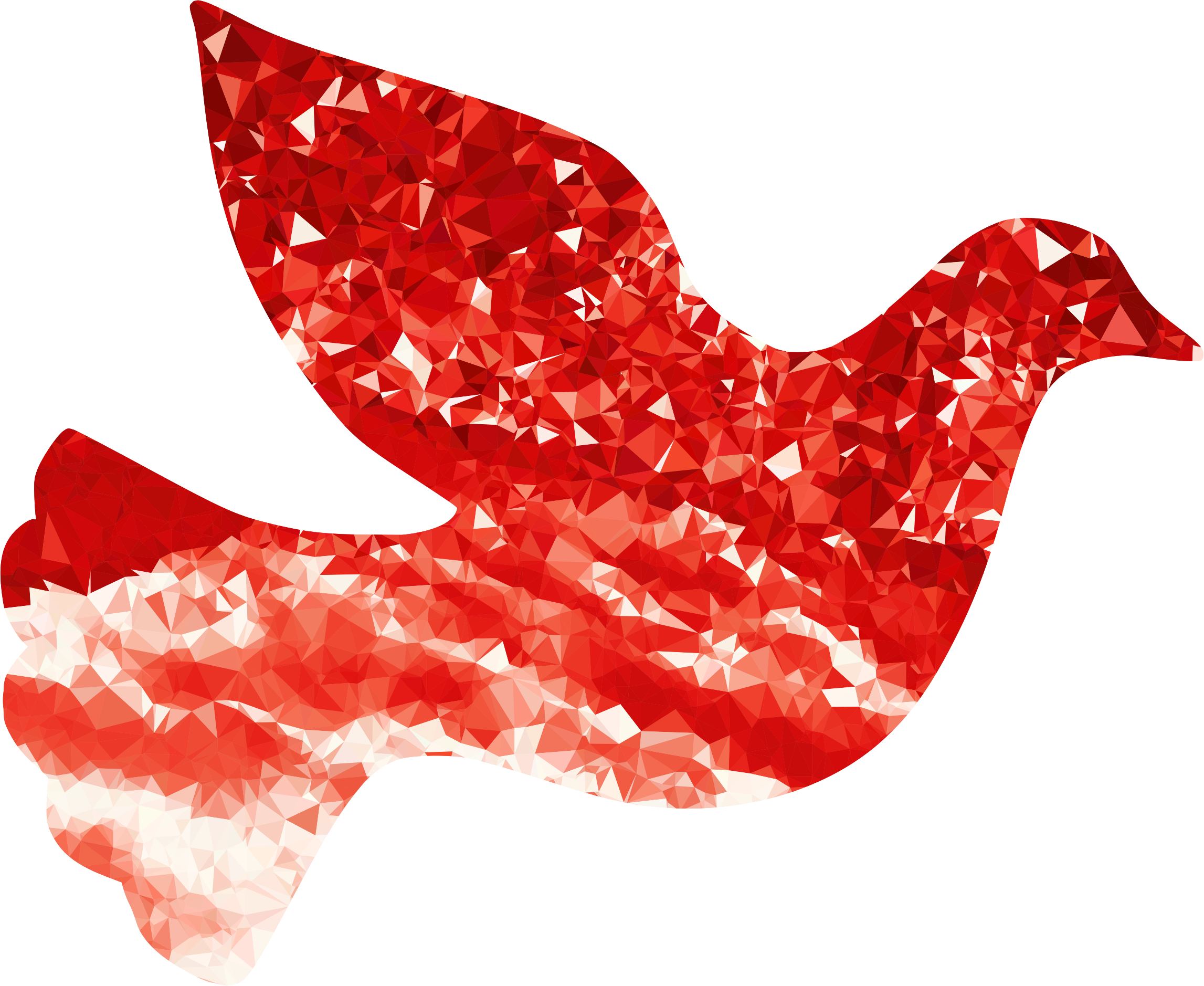 Ruby peace dove big. Doves clipart abstract