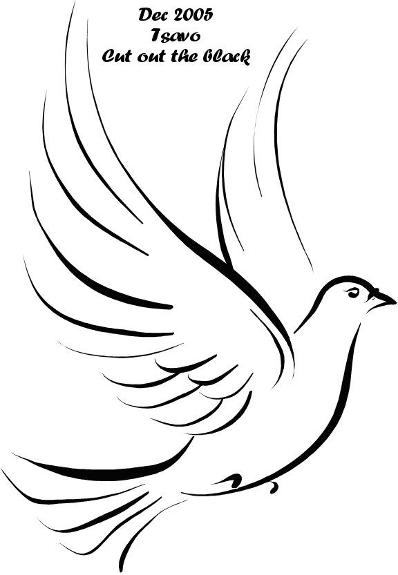 dove clipart side view