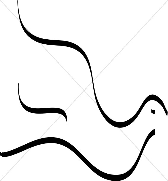 doves clipart simple