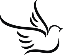 Doves clipart tribal. Dove sticker for windows