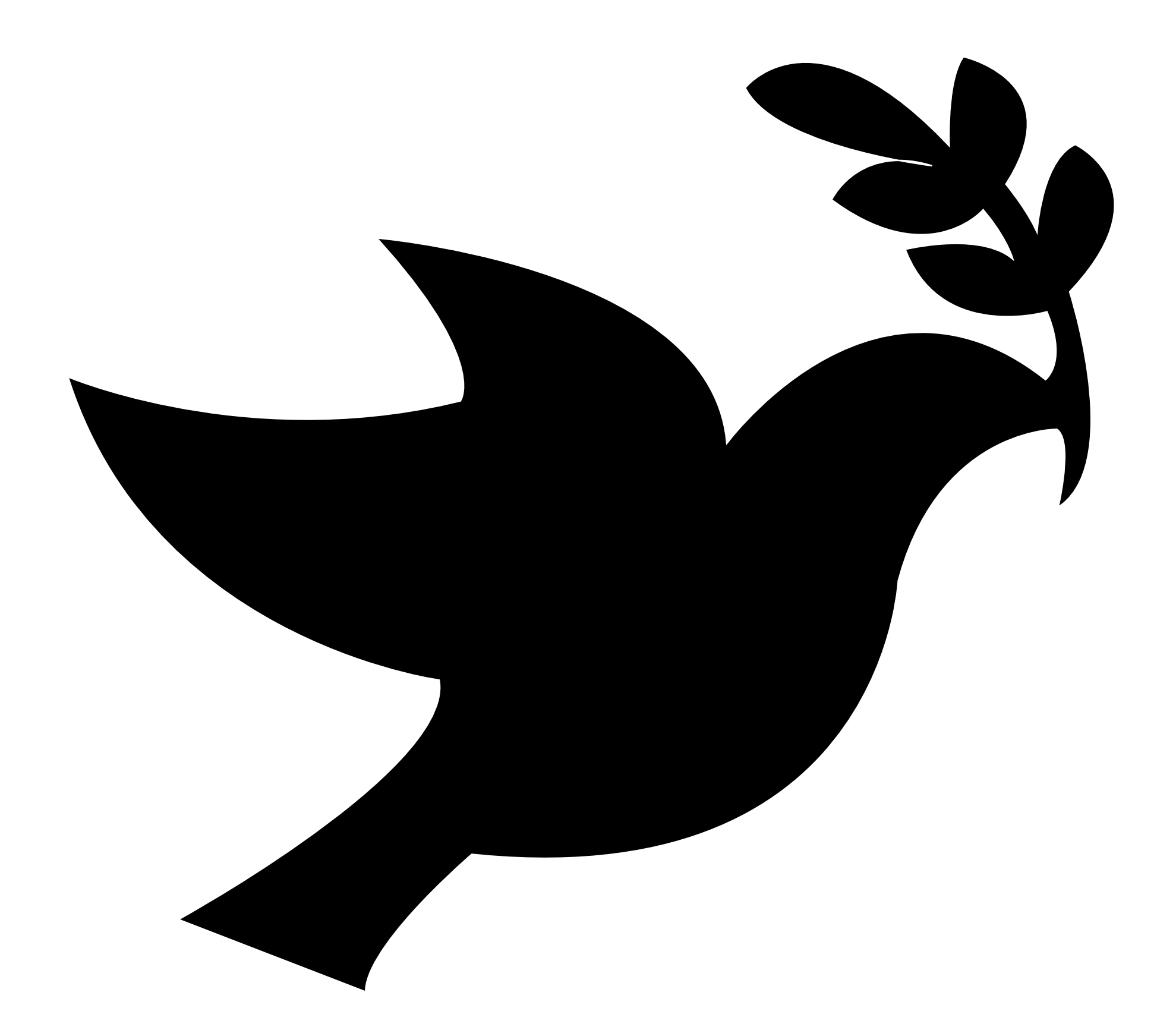 Dove shape free on. Welding clipart silhouette