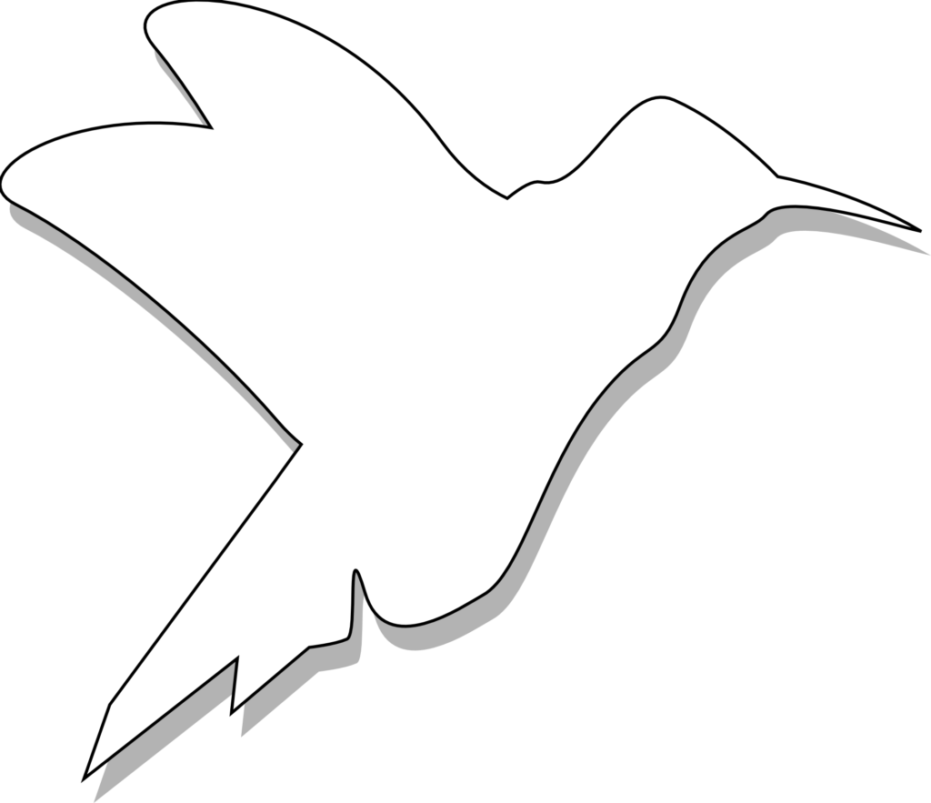 doves clipart outline
