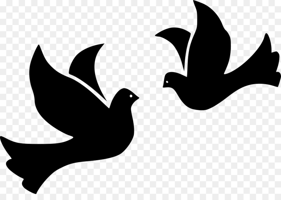 Dove bird silhouette wing. Doves clipart svg