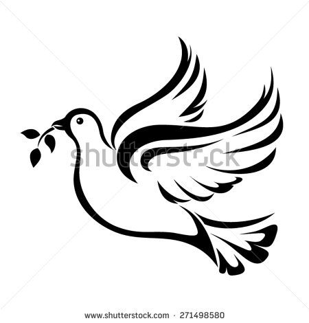 Doves clipart tribal. Dove bird peace google