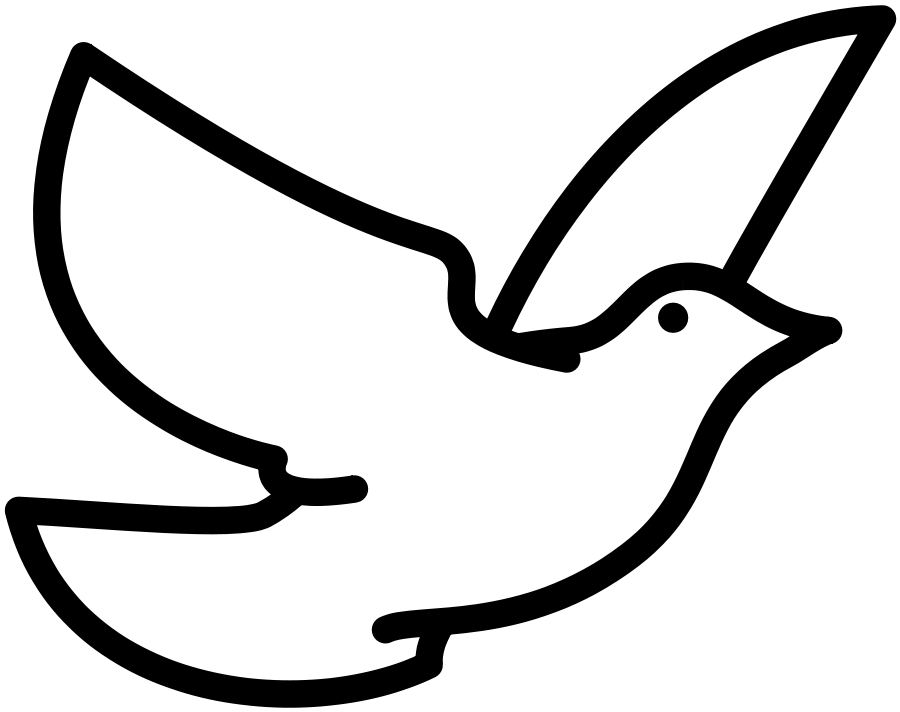 Doves clipart vector. Free dove line art