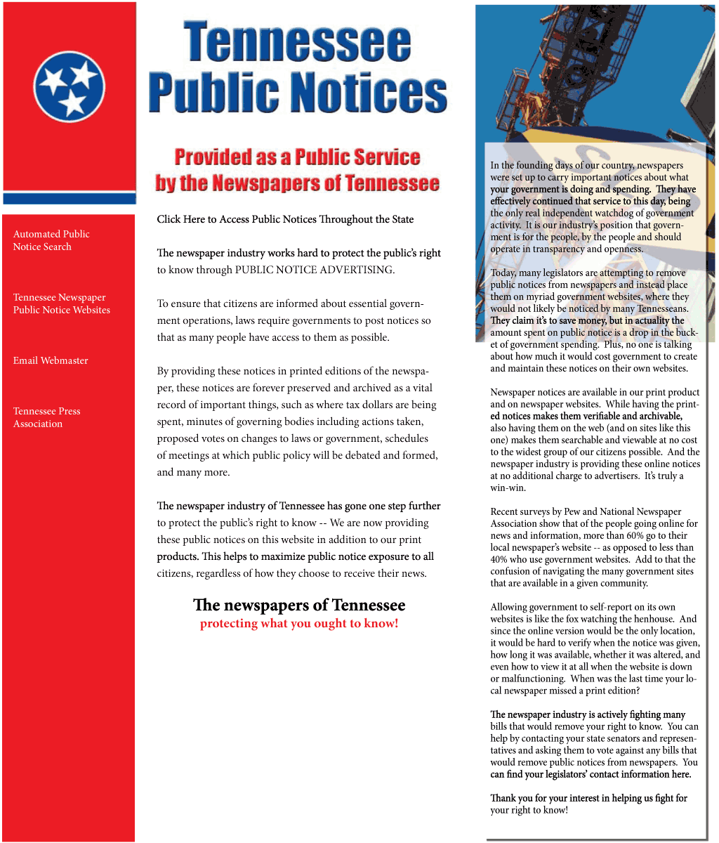 important clipart public notice