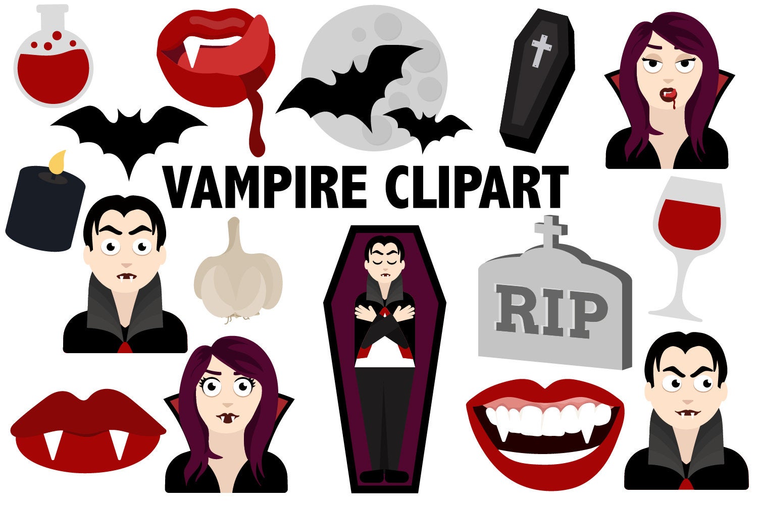 vampire clipart spooky