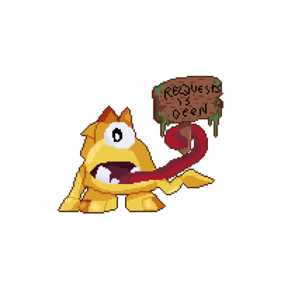 Spooky clipart slime. Requests are open by