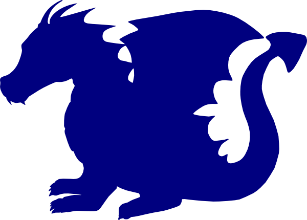 dragon clipart blue dragon