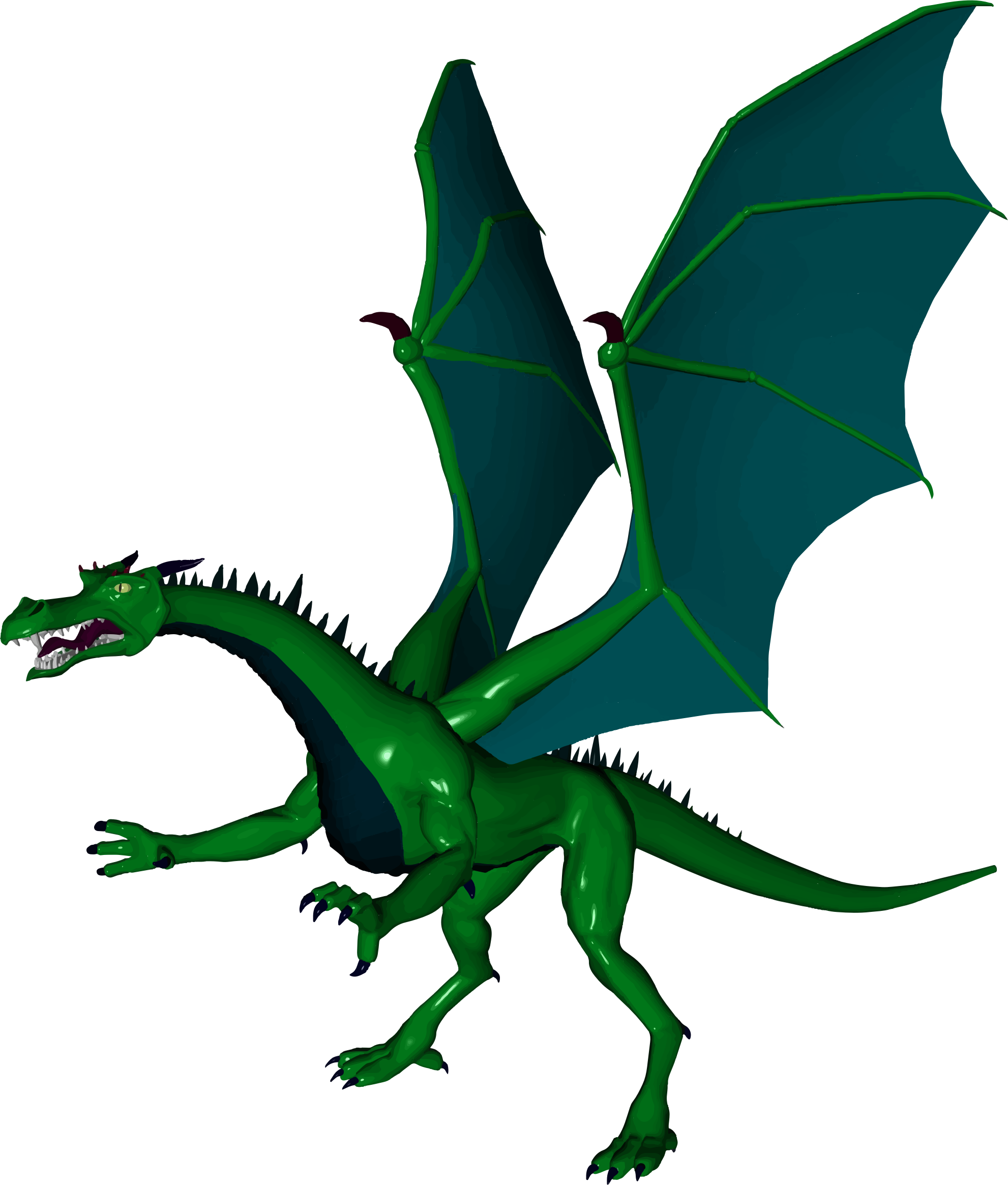 dragon clipart green dragon