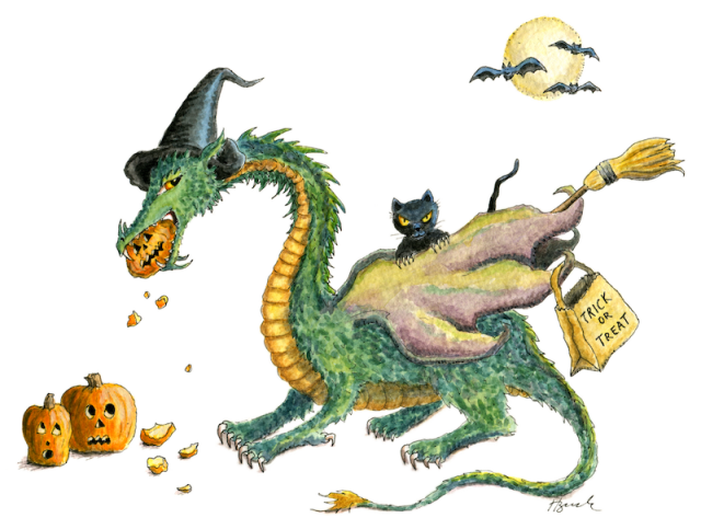 dragon clipart halloween