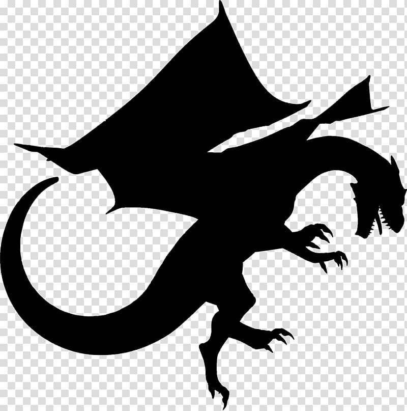 dragon clipart shadow