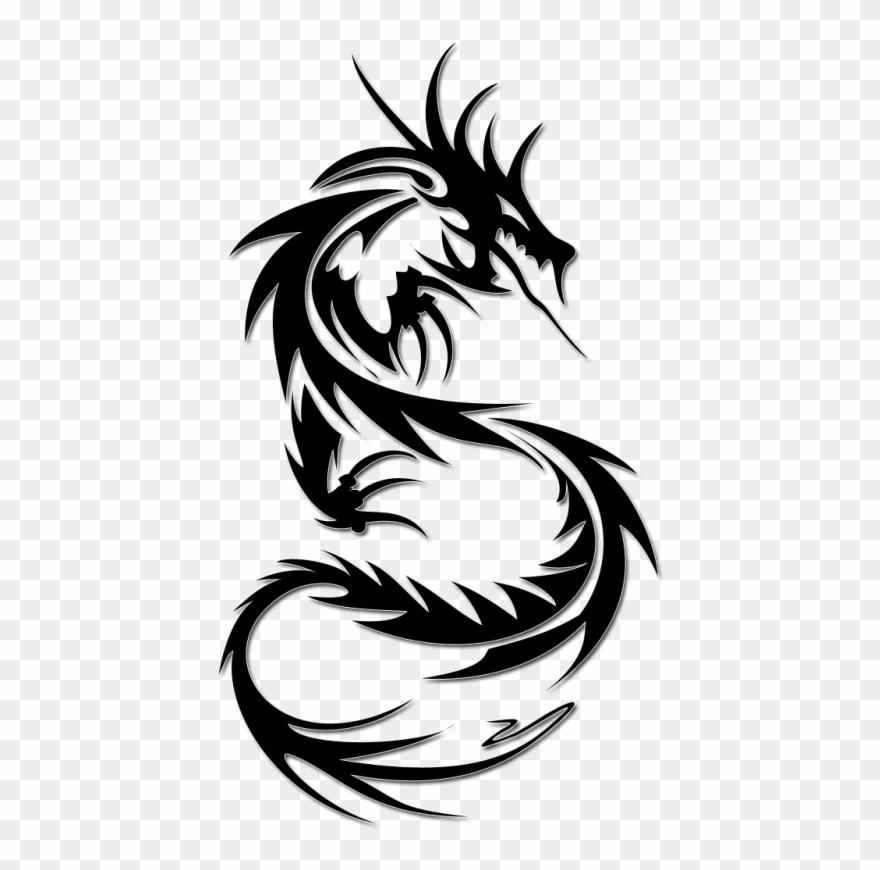 Dragon clipart simple. Pin transparent background 