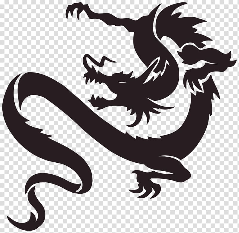 dragon clipart stencil