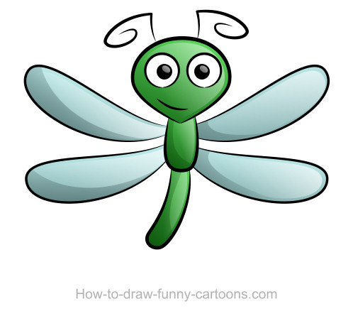 dragonfly clipart cartoon