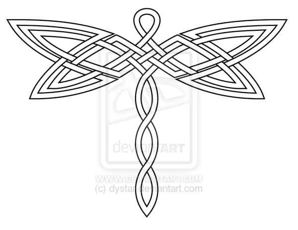Dragonfly clipart celtic. Tattoo images knot 