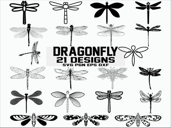 dragonfly clipart dxf