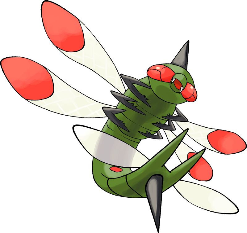 Dragonfly clipart green darner. Shiny yanmega pok dex
