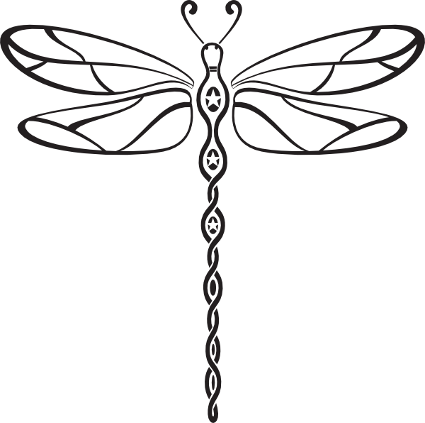 dragonfly clipart hand drawn