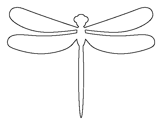 dragonfly clipart outline
