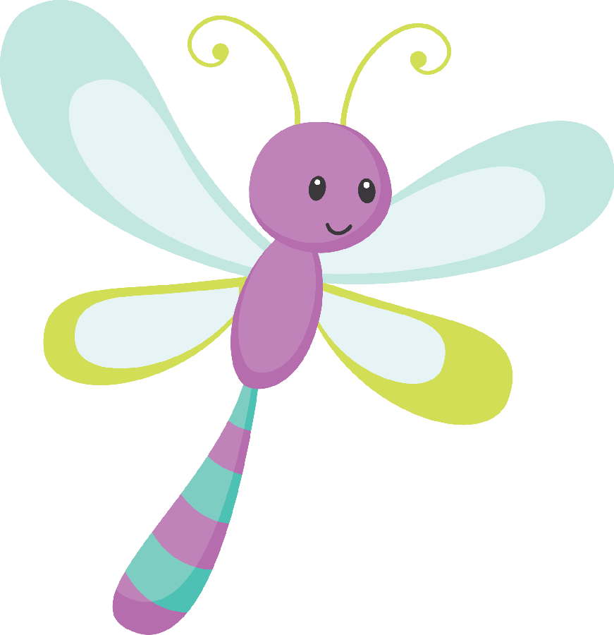 Dragonfly clipart pond animal. Minus say hello planner