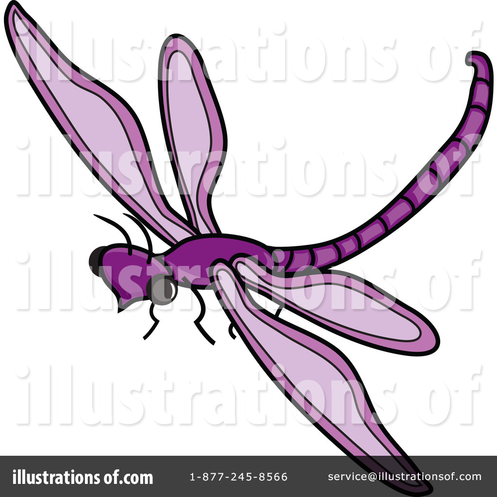 dragonfly clipart purple
