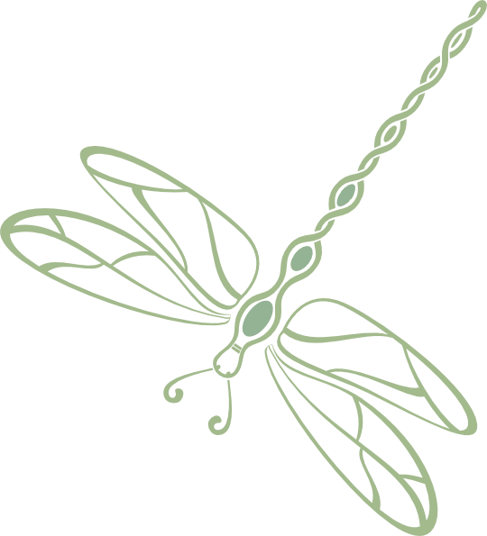 Dragonfly clipart real. Filled green clip art