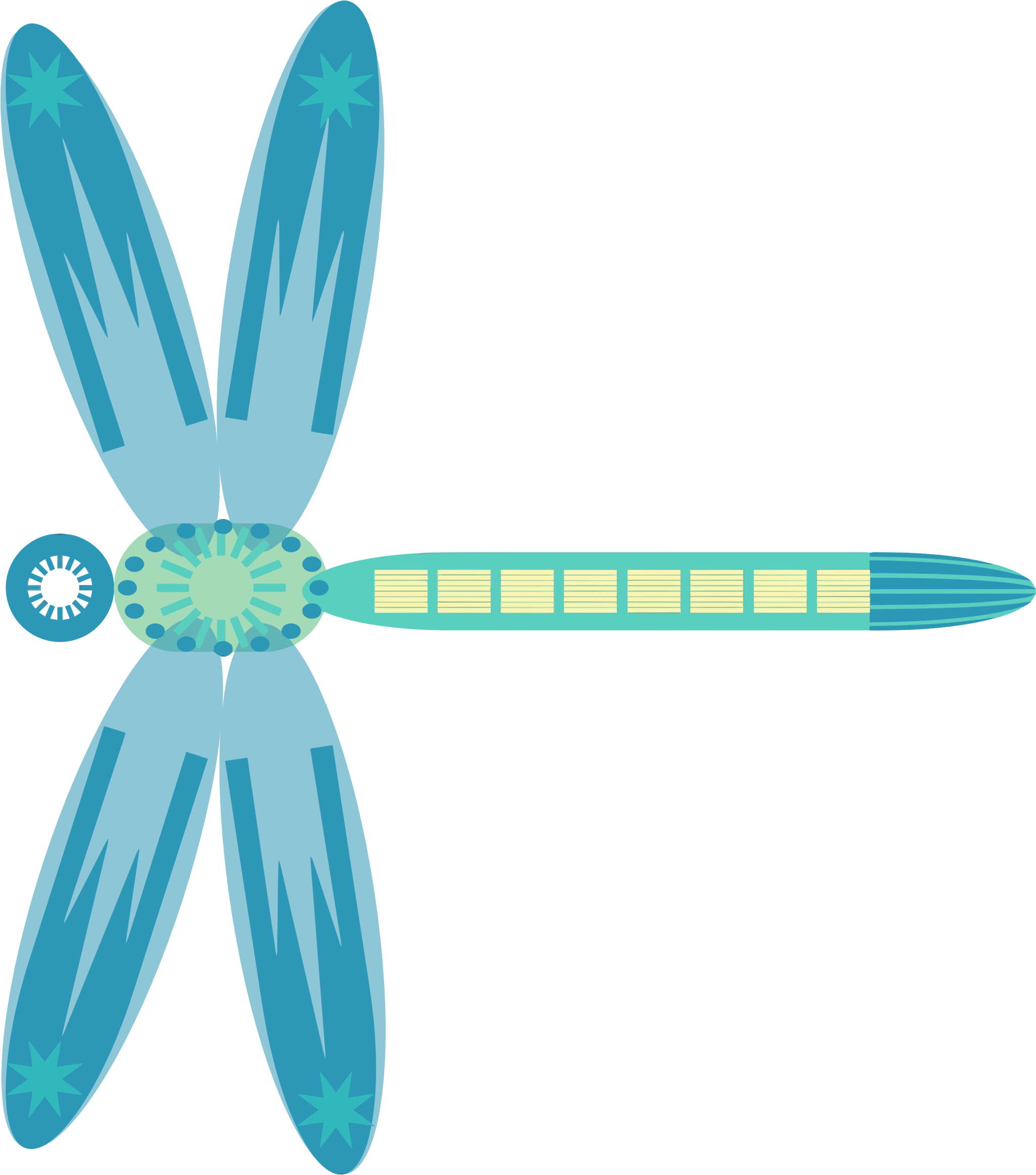 Abstract big image png. Dragonfly clipart turquoise