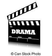 Drama clipart cinema. Clap film of panda