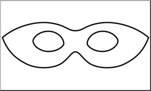 Clip art theater coloring. Drama clipart mask color